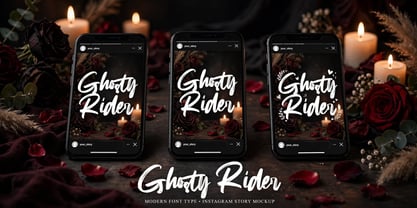 Ghosty Rider Font Poster 14