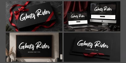 Ghosty Rider Font Poster 11