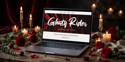 Ghosty Rider Font Poster 5