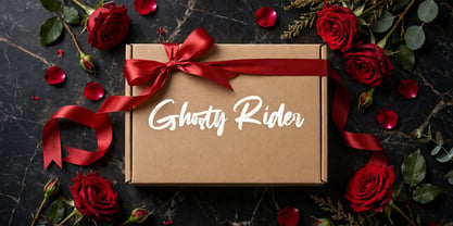 Ghosty Rider Font Poster 3