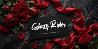 Ghosty Rider Font Poster 2