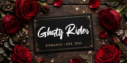 Ghosty Rider Font Poster 13