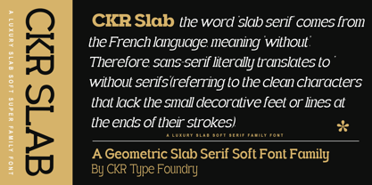 CKR Slab Soft Font Poster 7