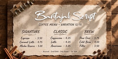 Bantajak Script Font Poster 12