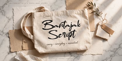 Bantajak Script Font Poster 3