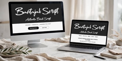 Bantajak Script Font Poster 13