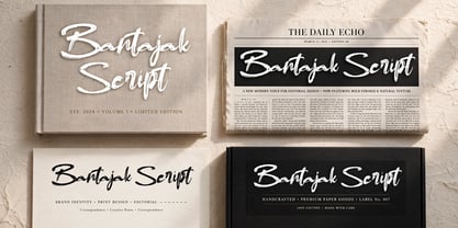 Bantajak Script Font Poster 2
