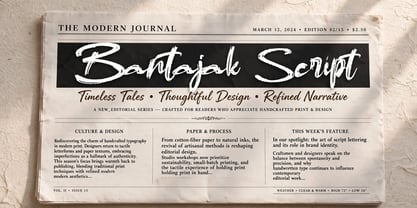 Bantajak Script Font Poster 1