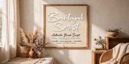 Bantajak Script Font Poster 9