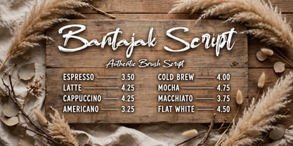 Bantajak Script Font Poster 14