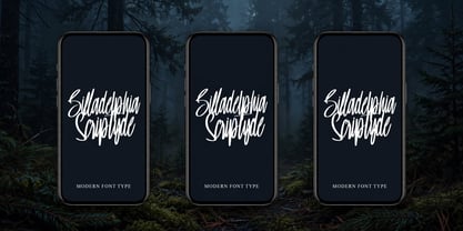 Billadelphia Scriptyde Font Poster 6
