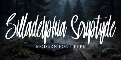 Billadelphia Scriptyde Font Poster 4