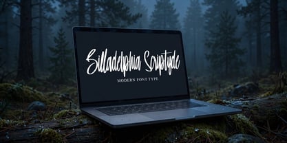 Billadelphia Scriptyde Font Poster 8