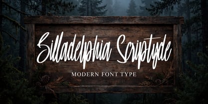 Billadelphia Scriptyde Font Poster 11