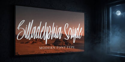 Billadelphia Scriptyde Font Poster 5