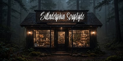 Billadelphia Scriptyde Font Poster 7