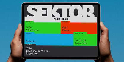 Sektor Variable Concept Font Poster 8