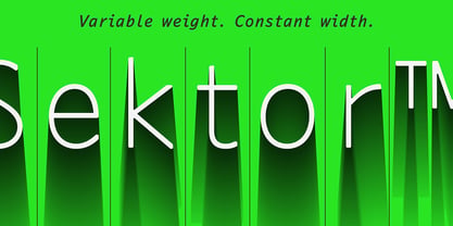 Sektor Variable Concept Font Poster 3
