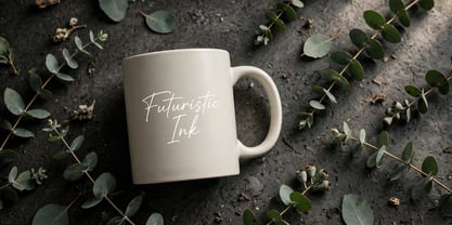 Futuristic Ink Font Poster 12