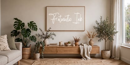Futuristic Ink Font Poster 8