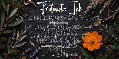 Futuristic Ink Font Poster 14