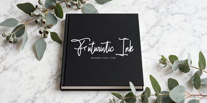Futuristic Ink Font Poster 1