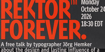 Rektor Font Poster 10