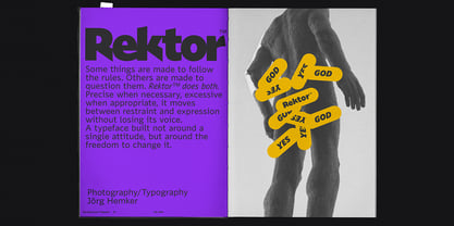 Rektor Font Poster 9