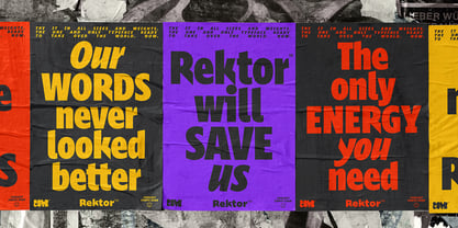 Rektor Font Poster 7