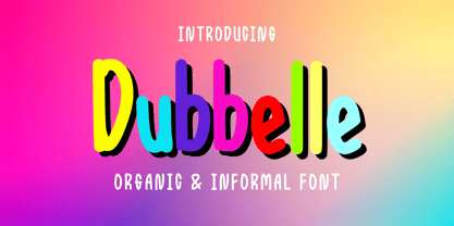 Dubbelle Font Poster 1