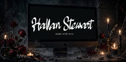 Hallan Stewart Font Poster 2