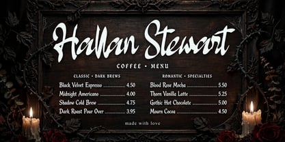 Hallan Stewart Font Poster 12