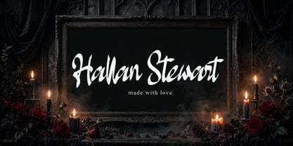 Hallan Stewart Font Poster 5