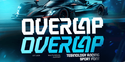 Overlap Font Poster 1