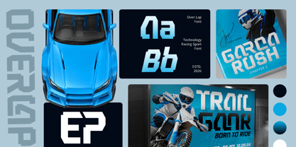 Overlap Font Poster 2