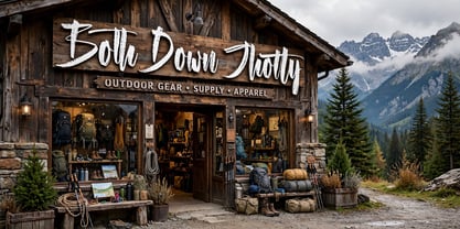 Both Down Jhotty Font Poster 8