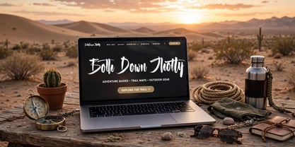 Both Down Jhotty Font Poster 3