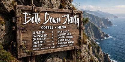 Both Down Jhotty Font Poster 9