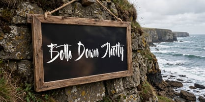 Both Down Jhotty Font Poster 1