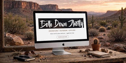 Both Down Jhotty Font Poster 5