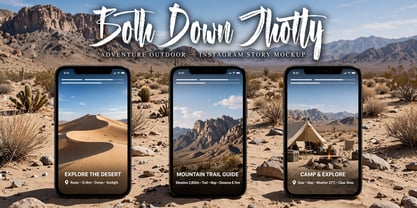 Both Down Jhotty Font Poster 6