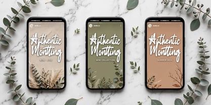 Authentic Montting Font Poster 4