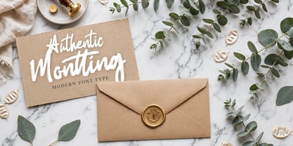 Authentic Montting Font Poster 6