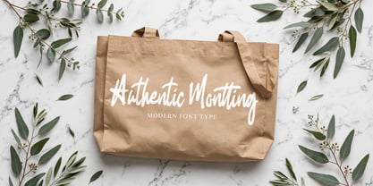 Authentic Montting Font Poster 3