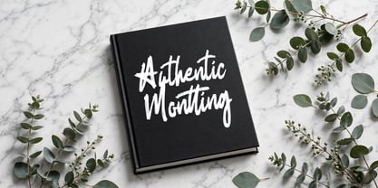Authentic Montting Font Poster 12