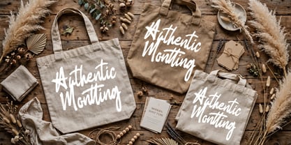 Authentic Montting Font Poster 9