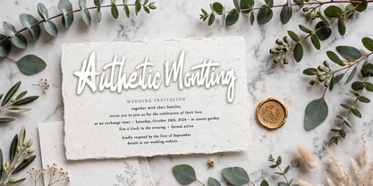 Authentic Montting Font Poster 13