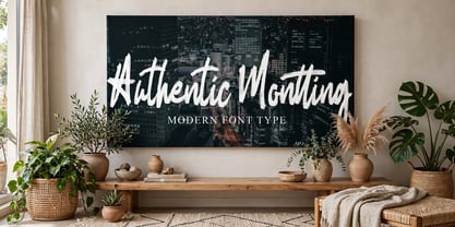 Authentic Montting Font Poster 5