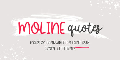 Moline Quotes Sans Font Poster 1