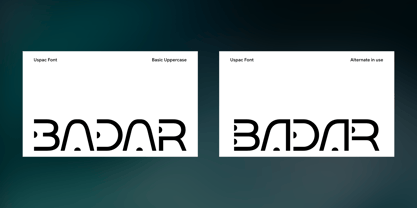Uspac Font Poster 3